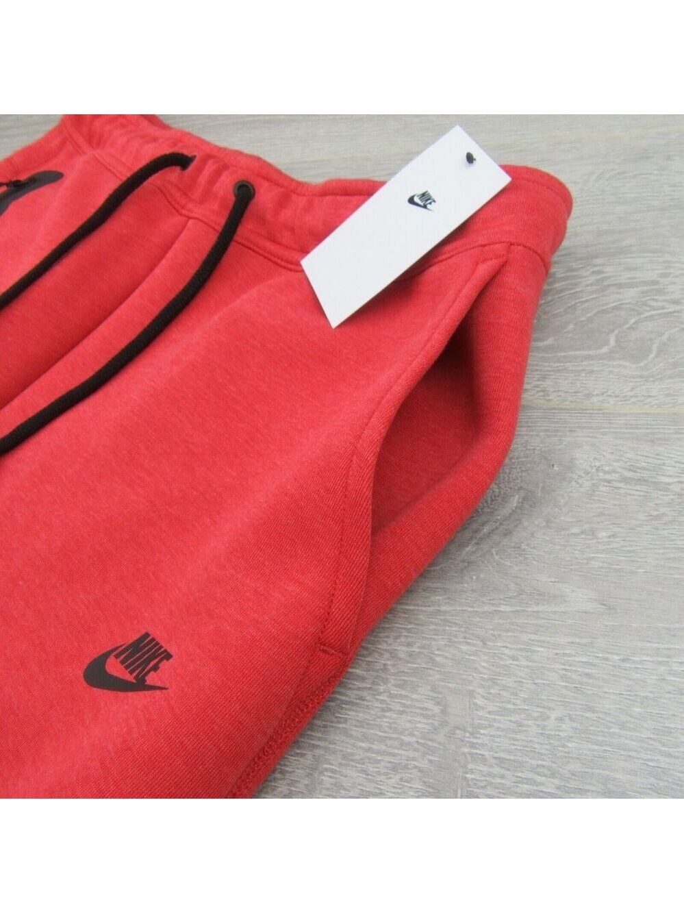 Nike Sportswear Tech Fleece Jogger Pants Mens Size Large Red NEW - Picture 4 of 14